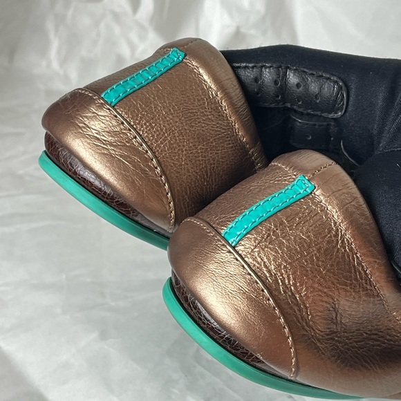 Preloved TIEKS by Gavrieli ROSÉ Full-grain Leather Ballet Flats Size 9 - Picture 9 of 11